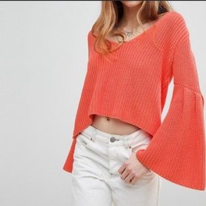 Free People Bell Sleeve Sweater